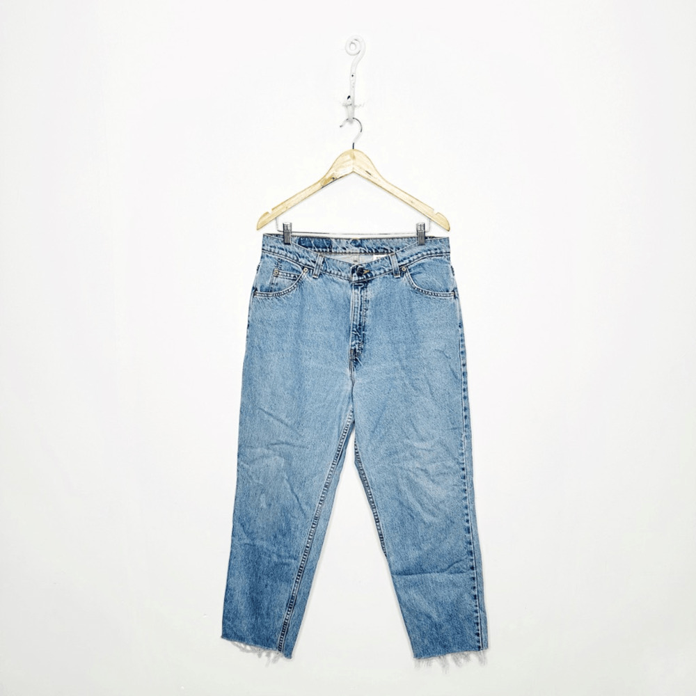 VTG LEVI'S 921 ORANGE TAB SLIM FIT TAPERED LEG Jean women's Blue USA Cotton 16